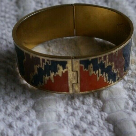 Spartina 449 Daufuskie Island Multicolor GoldTone Bangle Cuff Bracelet Southwest - Picture 5 of 12